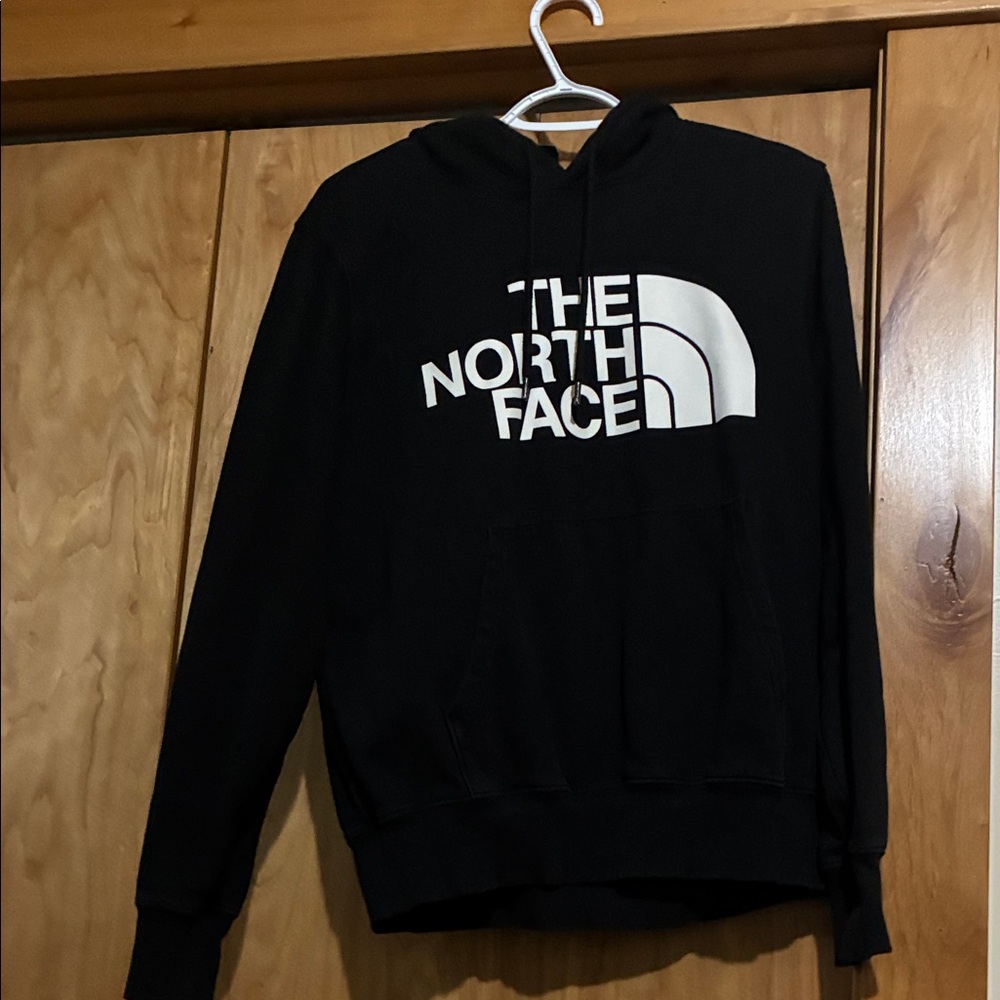 The North Face Black and White Logo Hoodie